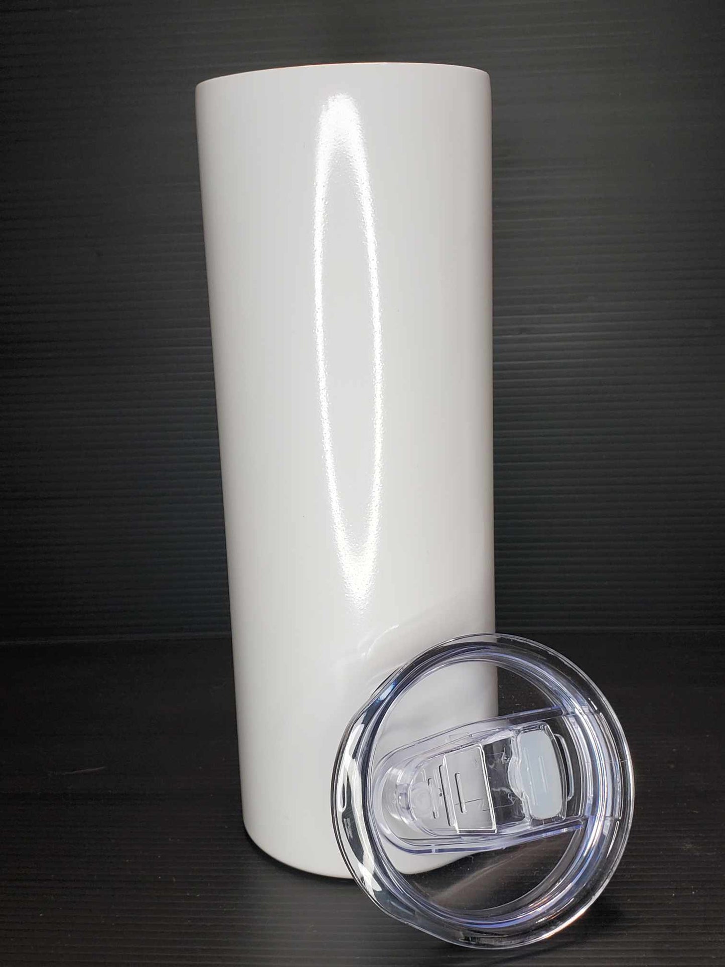 20oz Skinny Sublimation UV Blue Glow