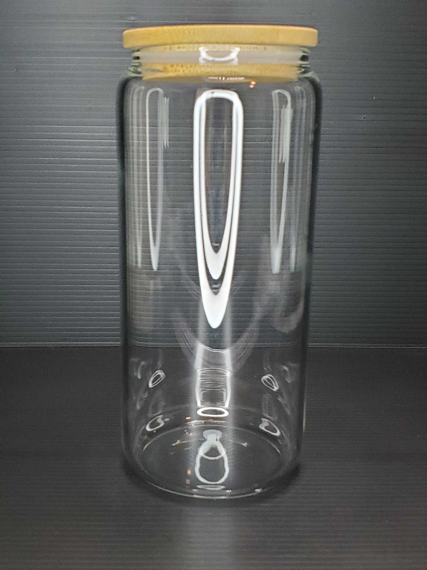 20 oz Clear Sublimation Glass Can