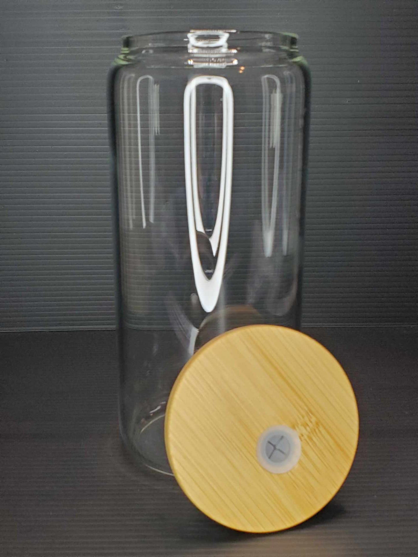 20 oz Clear Sublimation Glass Can