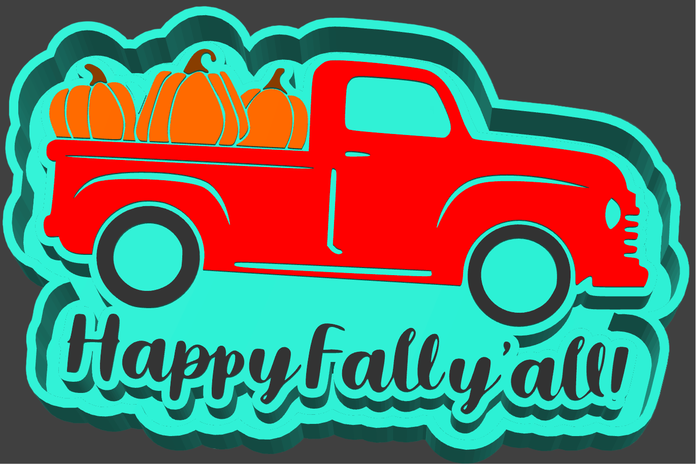 Happy Fall Y'all Freshie Silicone Mold