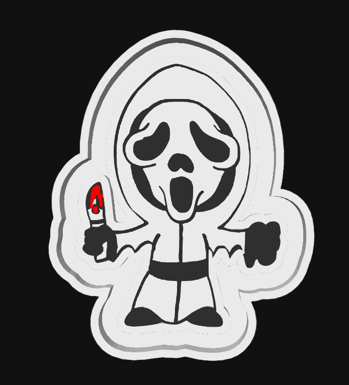 Ghost Face Freshie Silicone Mold