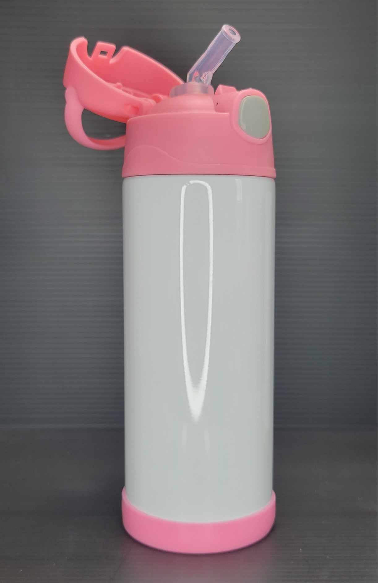 12 oz Sippy flip lid Sublimation Water Bottle