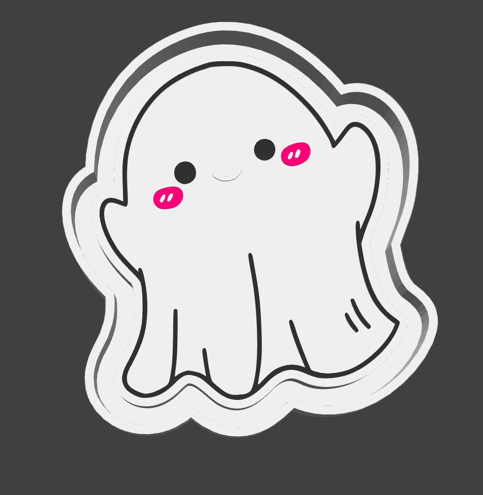 Cartoon Ghost Freshie Silicone Mold
