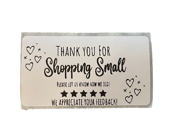 Thank you for Shopping Small Stickers