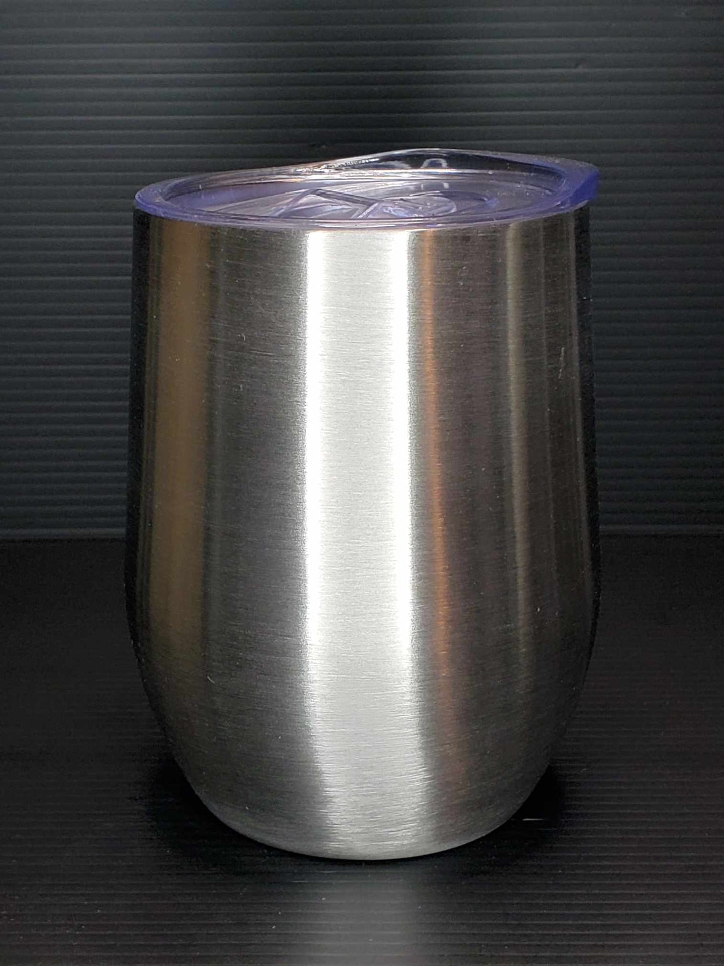 12 oz Stainless wine tumbler with lid