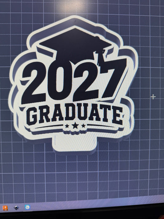 2027  Graduate freshie silicone mold