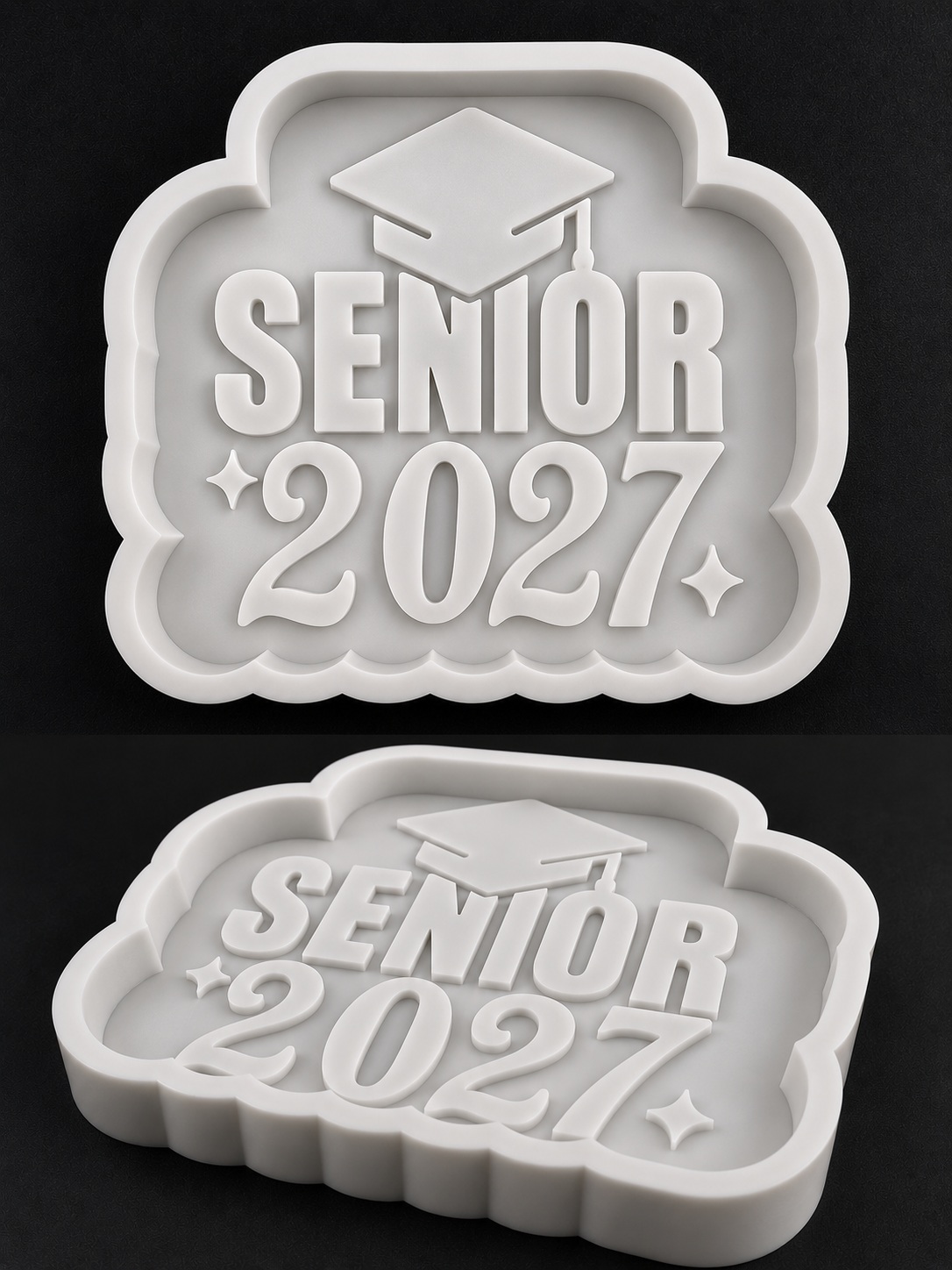 Senior 2027 freshie silicone mold