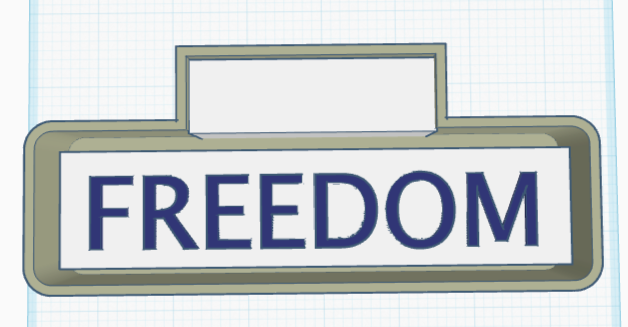 FREEDOM  Freshie Silicone Mold