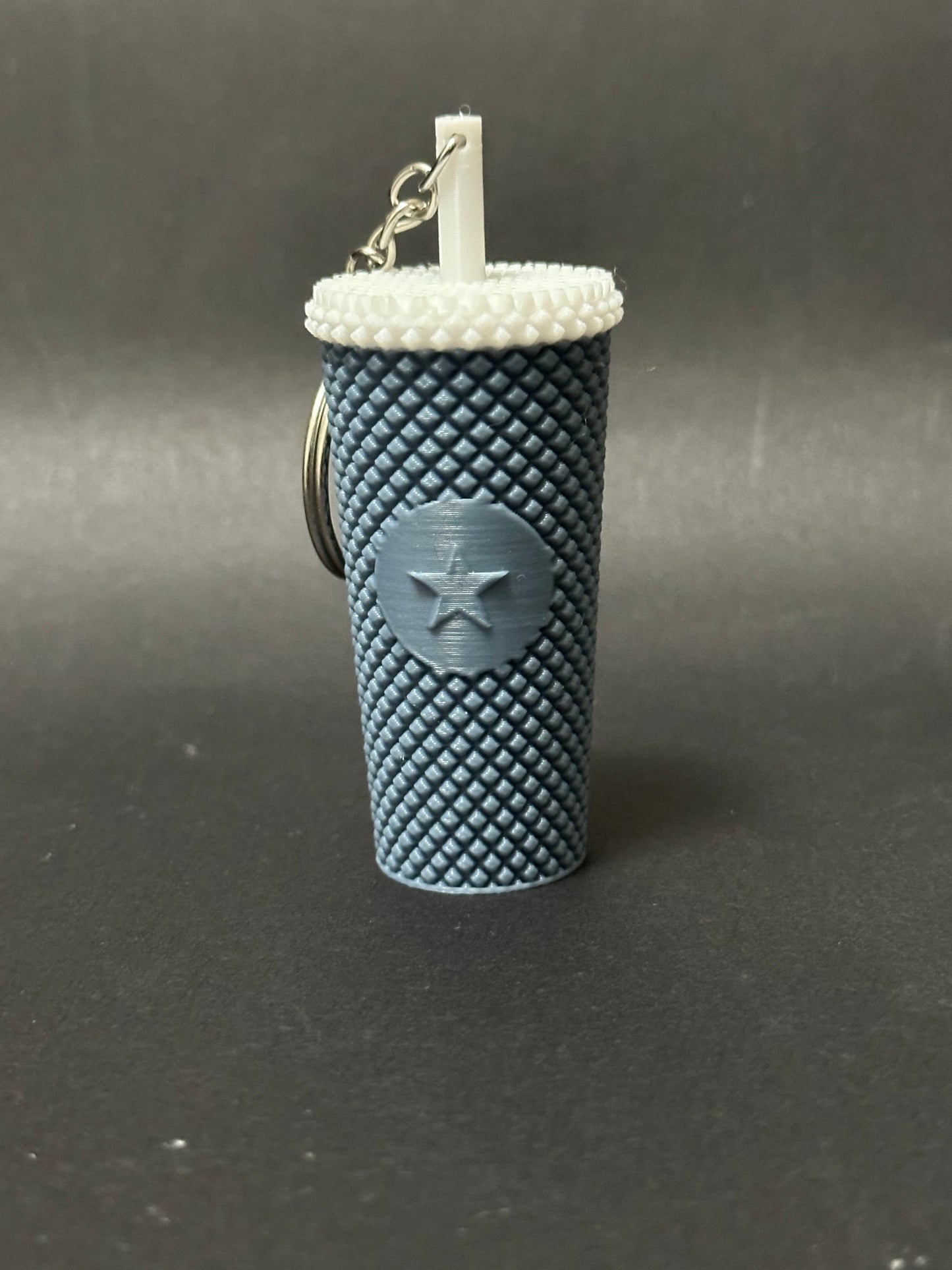 Studded Coffee Tumbler Keychain