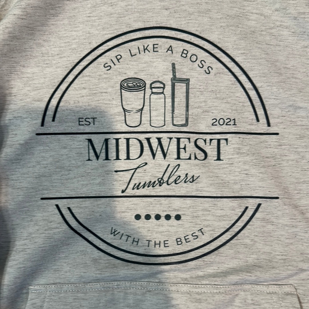Midwest Tumblers  Long Sleeve Tee's (Preorder) Sip Like a Boss