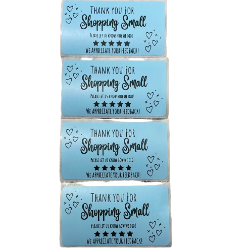 Thank you for Shopping Small Stickers